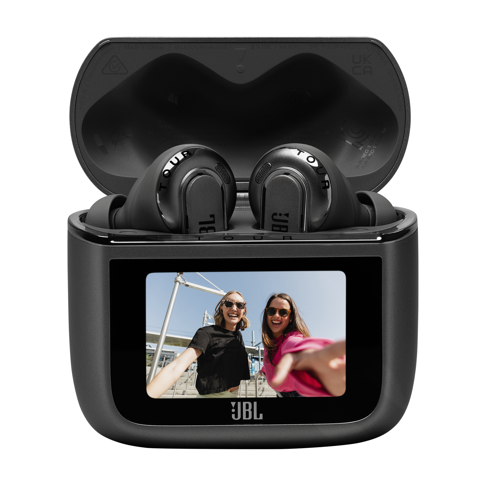 JBL Tour Pro 3 - Black - True Wireless Noise Cancelling earbuds with Smart Charging Case&trade; - Detailshot 3
